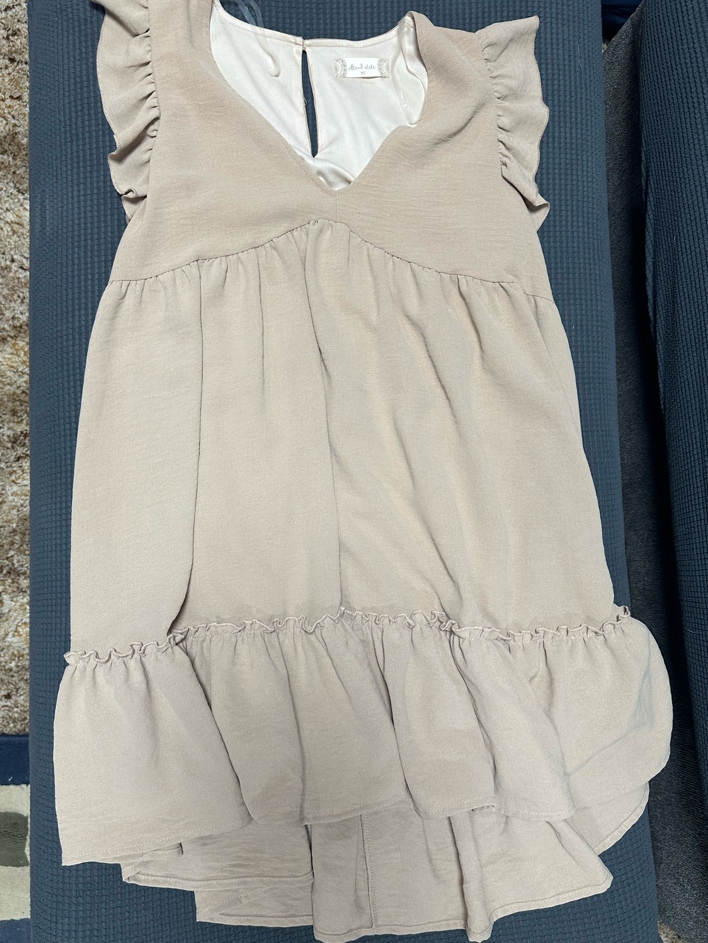 Altar'd State Blush Cream Strapless Dress